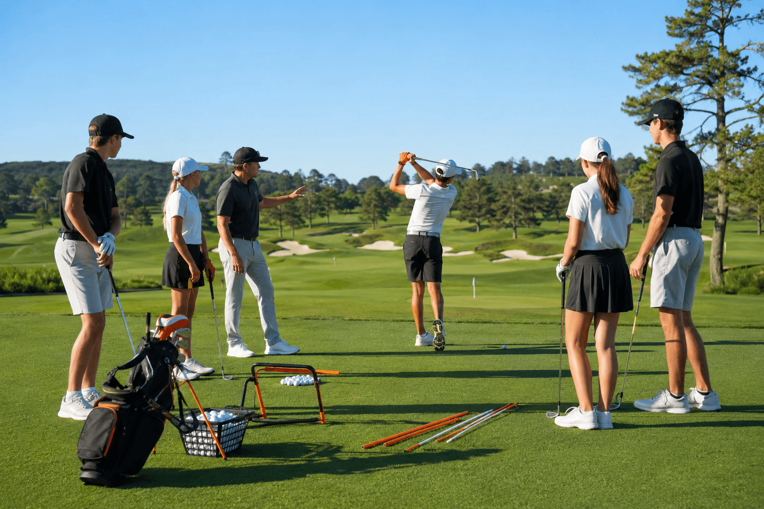 How Group Golf Lessons for Juniors Support Competitive Development